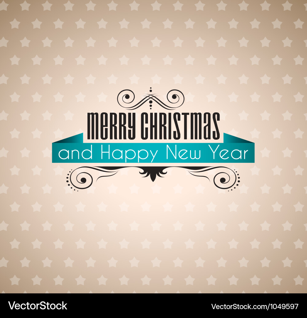 Vintage merry christmas Royalty Free Vector Image