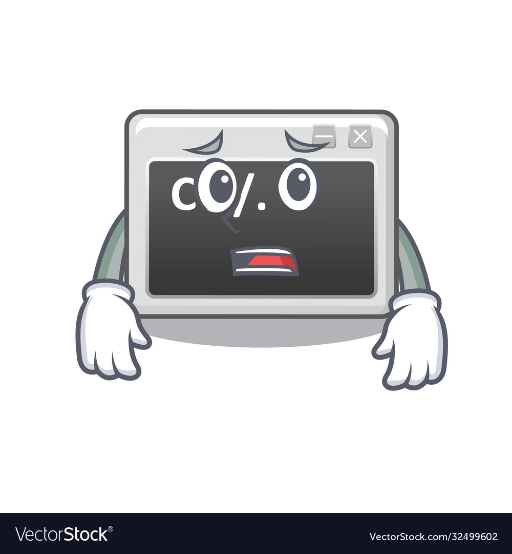 A picture command window showing afraid look