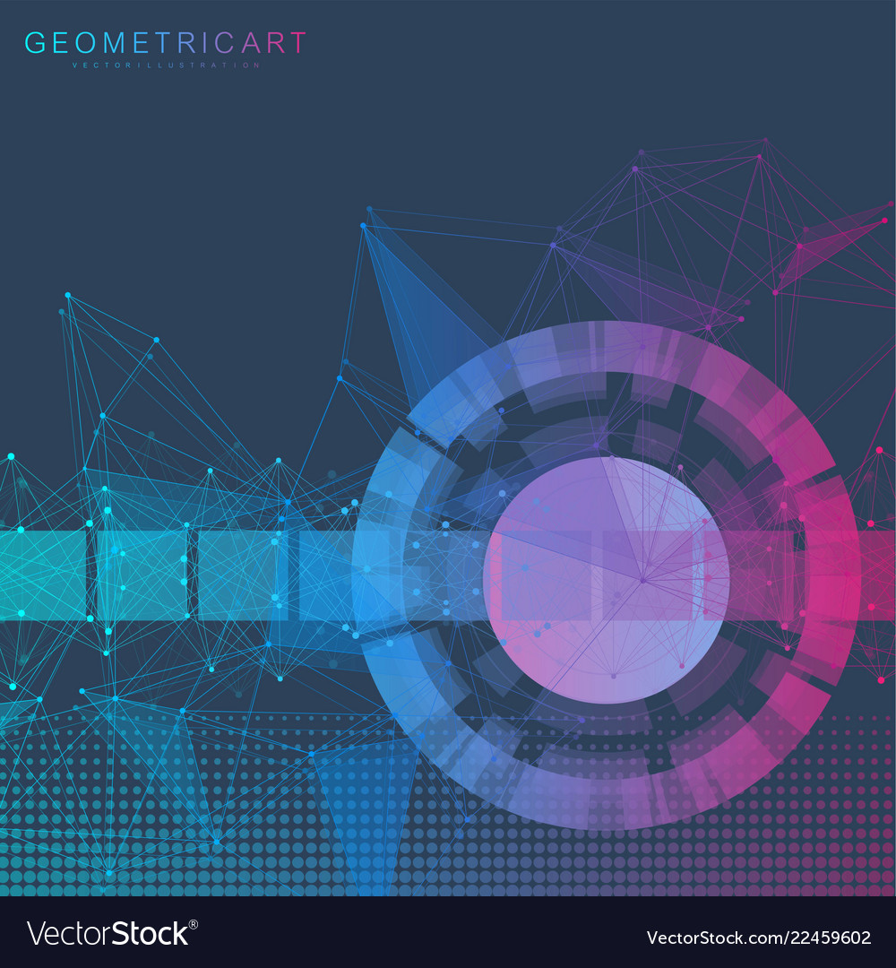 Big data visualization background modern