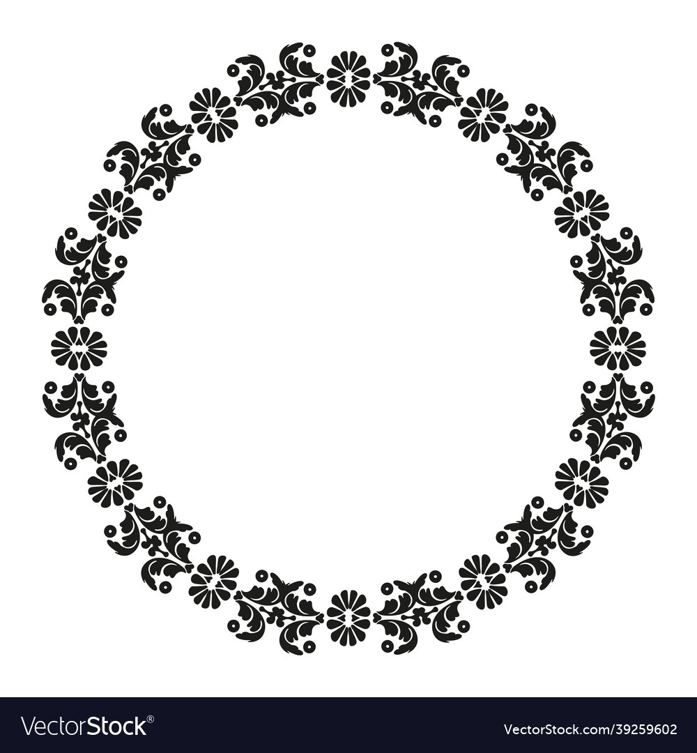 Damask circular pattern