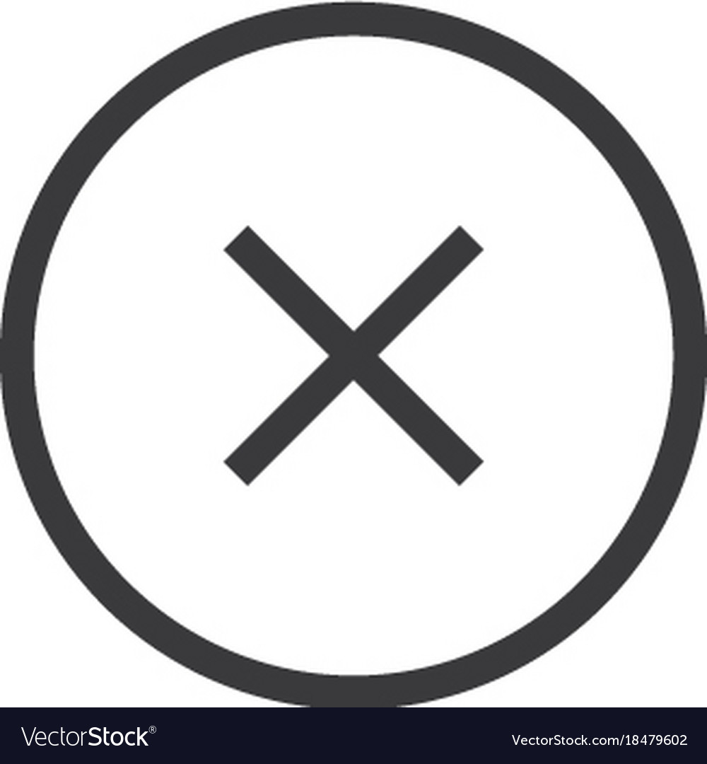 Delete icon line style