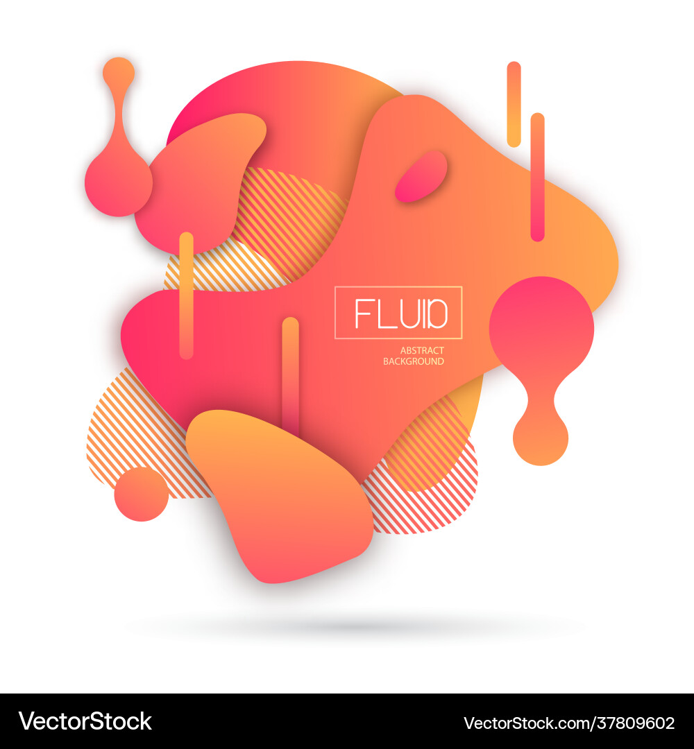 Fluid abstract geometric background Royalty Free Vector