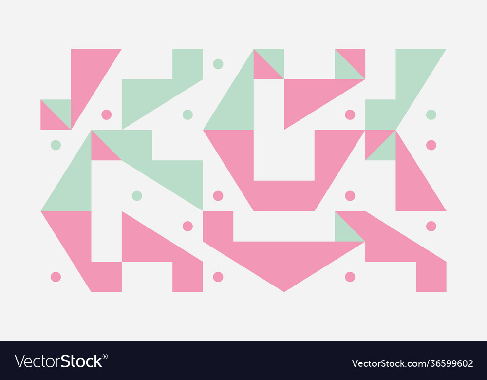 Geometric Color Block Pattern