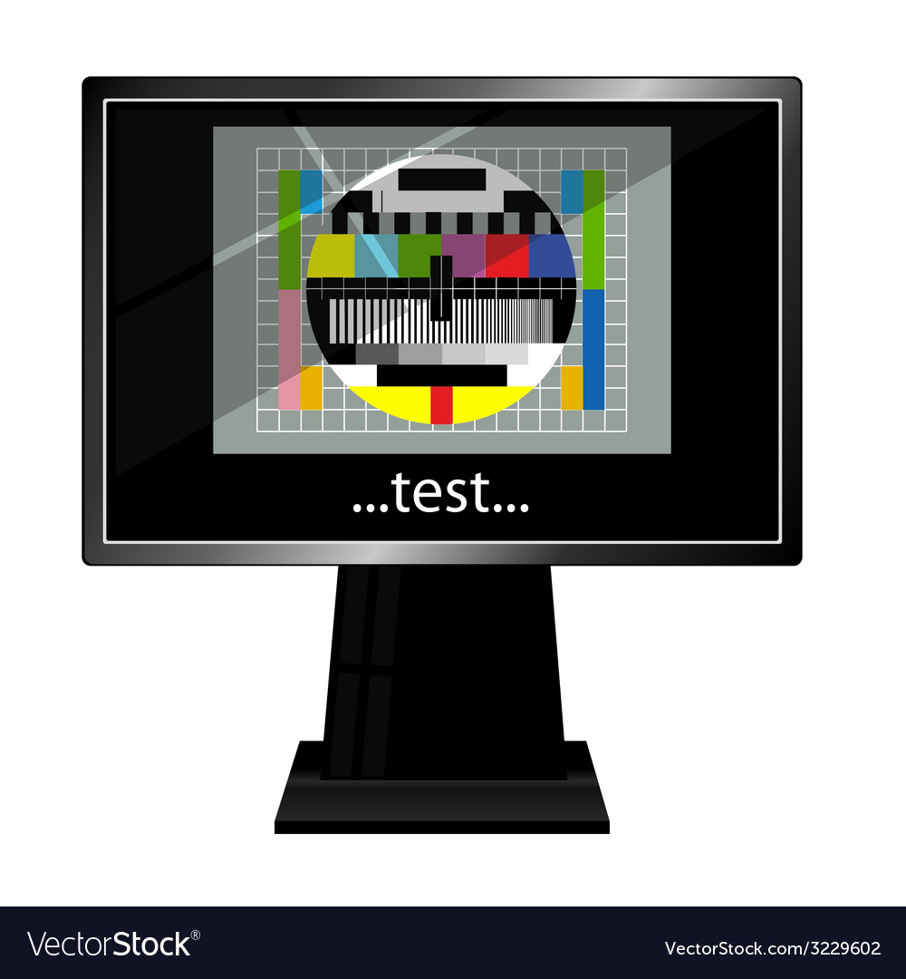 Lcd tv with test
