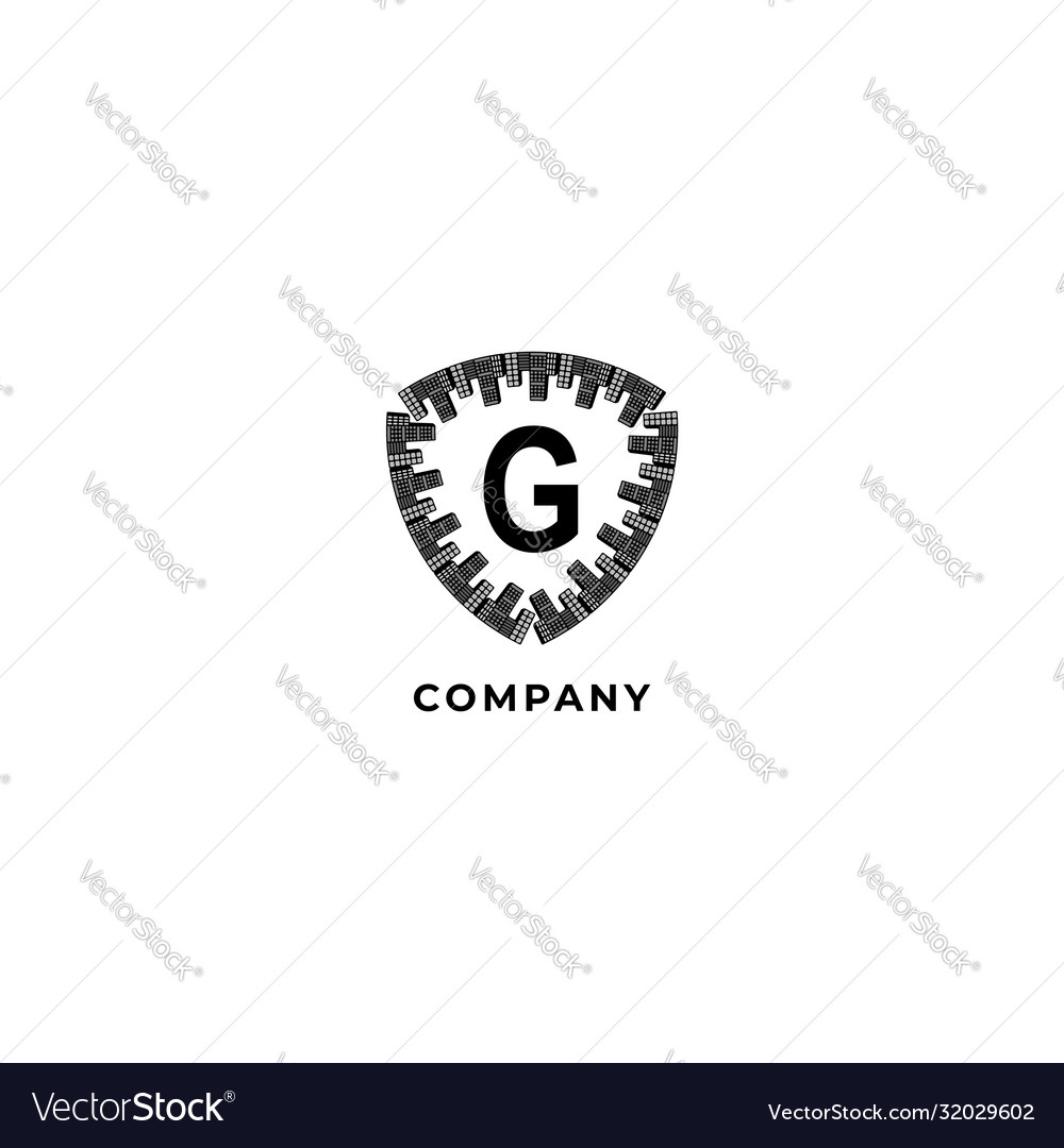 Brief g Alphabet Logo Design Vorlage Versicherung