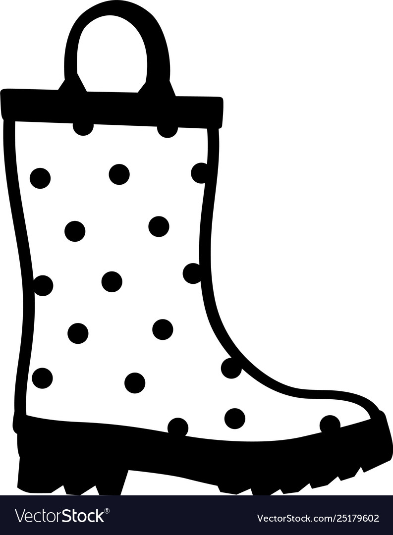 Rain boots eps Royalty Free Vector Image - VectorStock