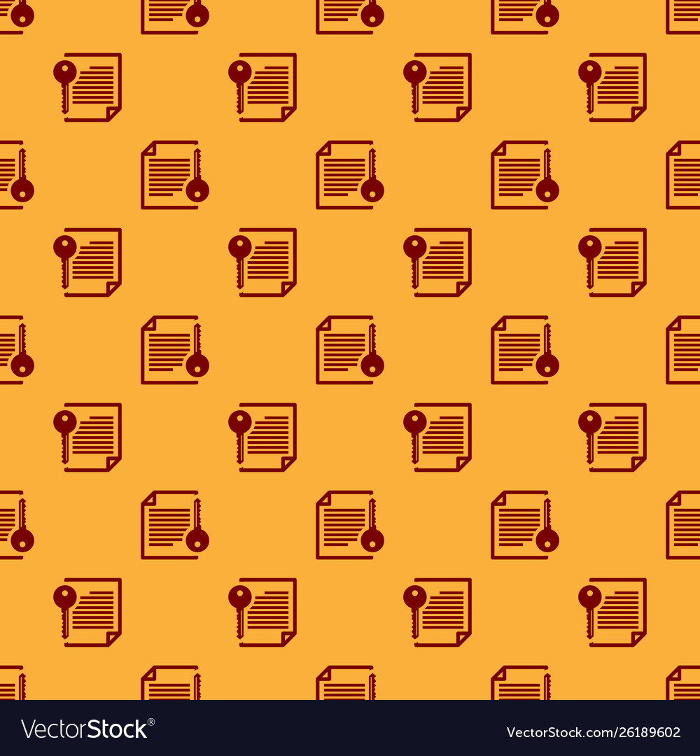 Red smart contract icon isolated seamless pattern