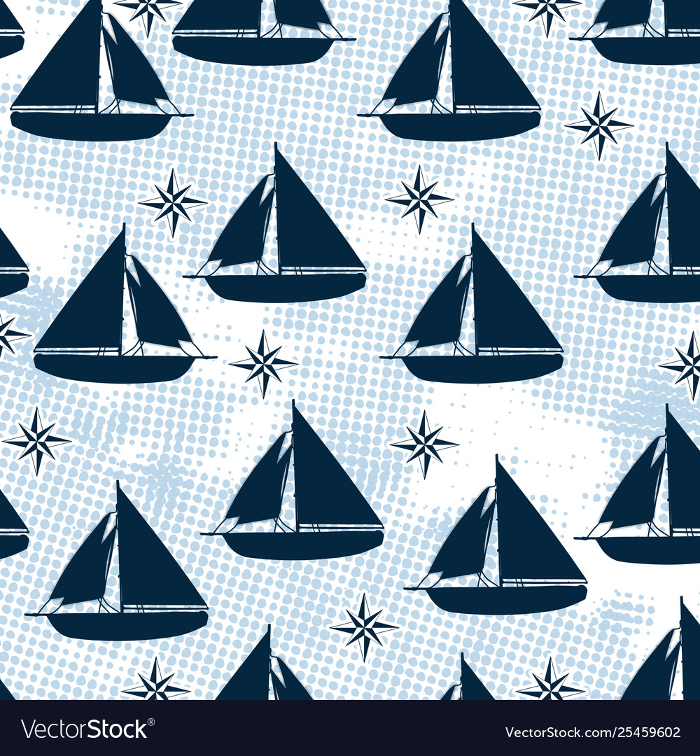 Sailboat pattern texture design