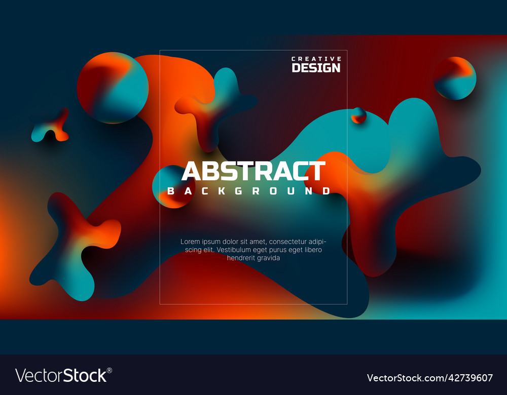 Abstract colorful gradient fluid background