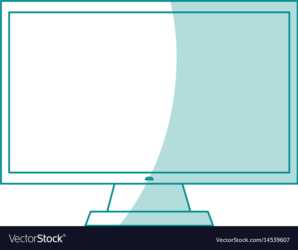 Blue silhouette shading display desk computer tech