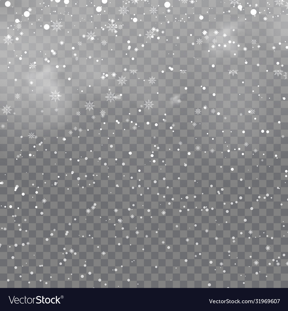 Christmas background with falling snowflakes vector image Christmas background with falling snowflakes