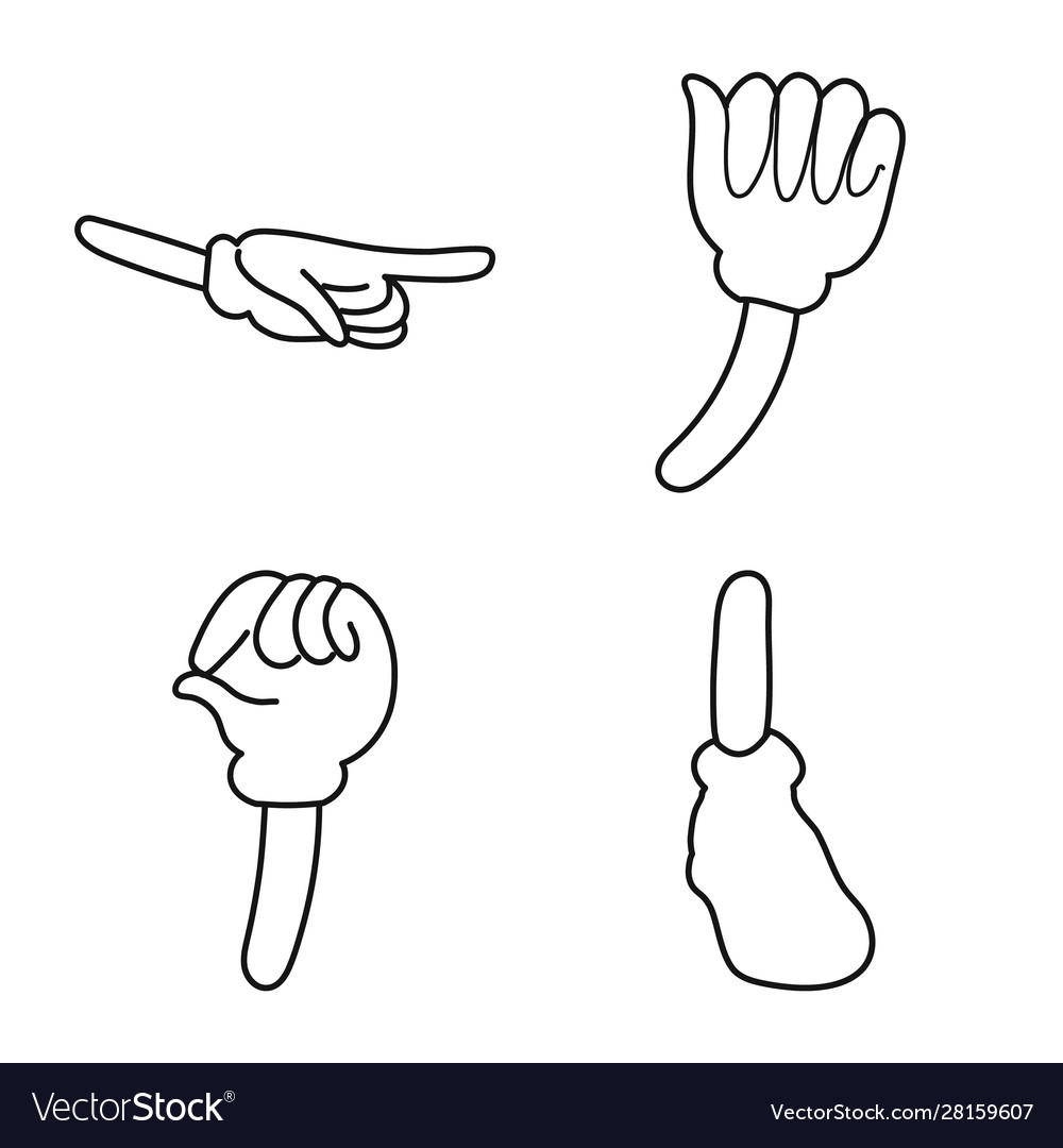 Design gestures and pose symbol set