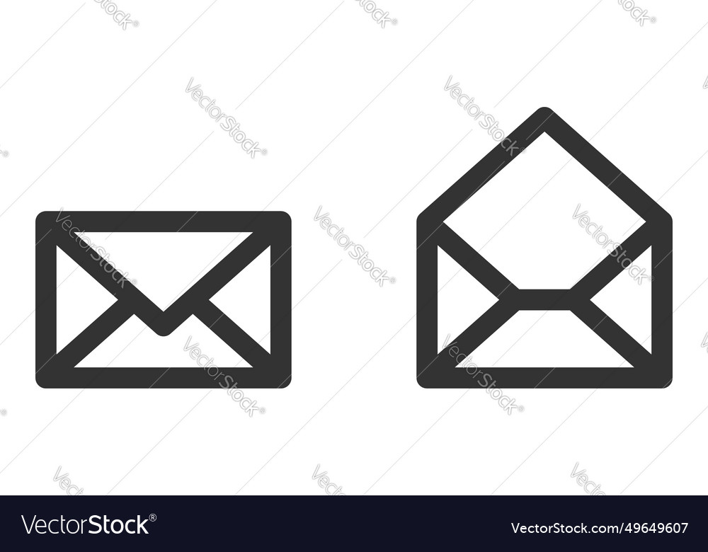 Envelope icons Letter envelop icon mail