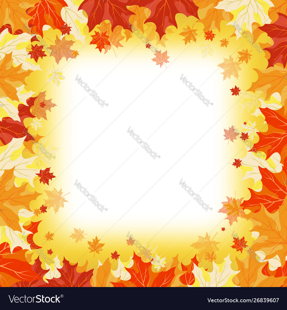 Fall autumn background Royalty Free Vector Image