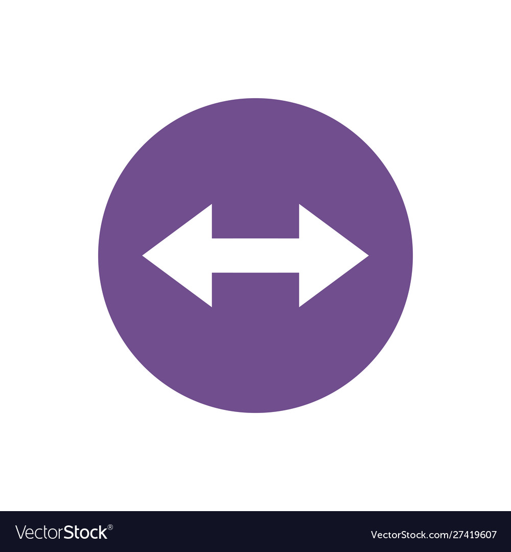 Icon arrow different point in color circle