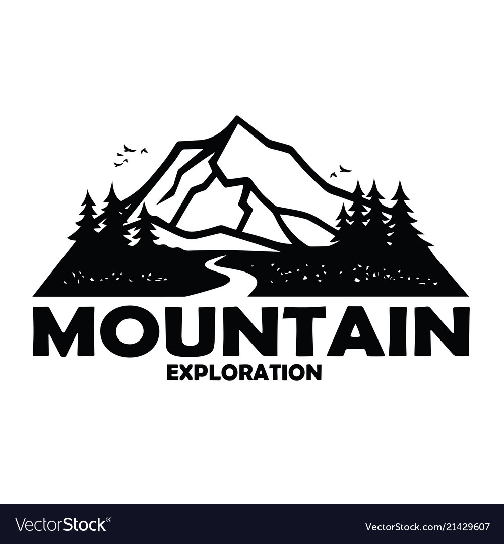 Mountain explorer adventure badge template Vector Image