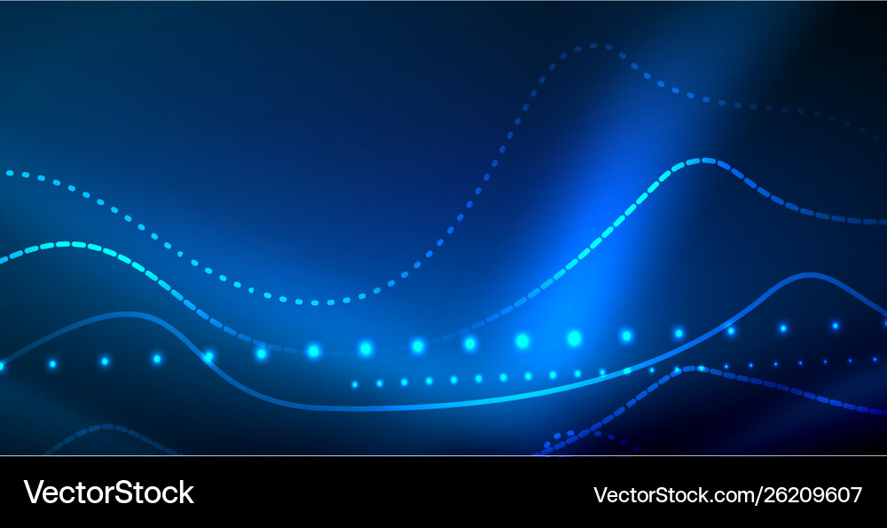 Neon wave background Royalty Free Vector Image