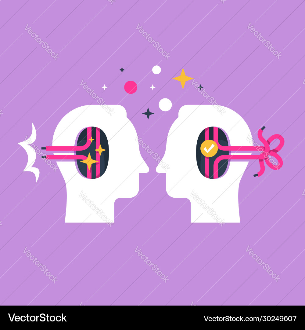 Psychological help mental health Royalty Free Vector Image