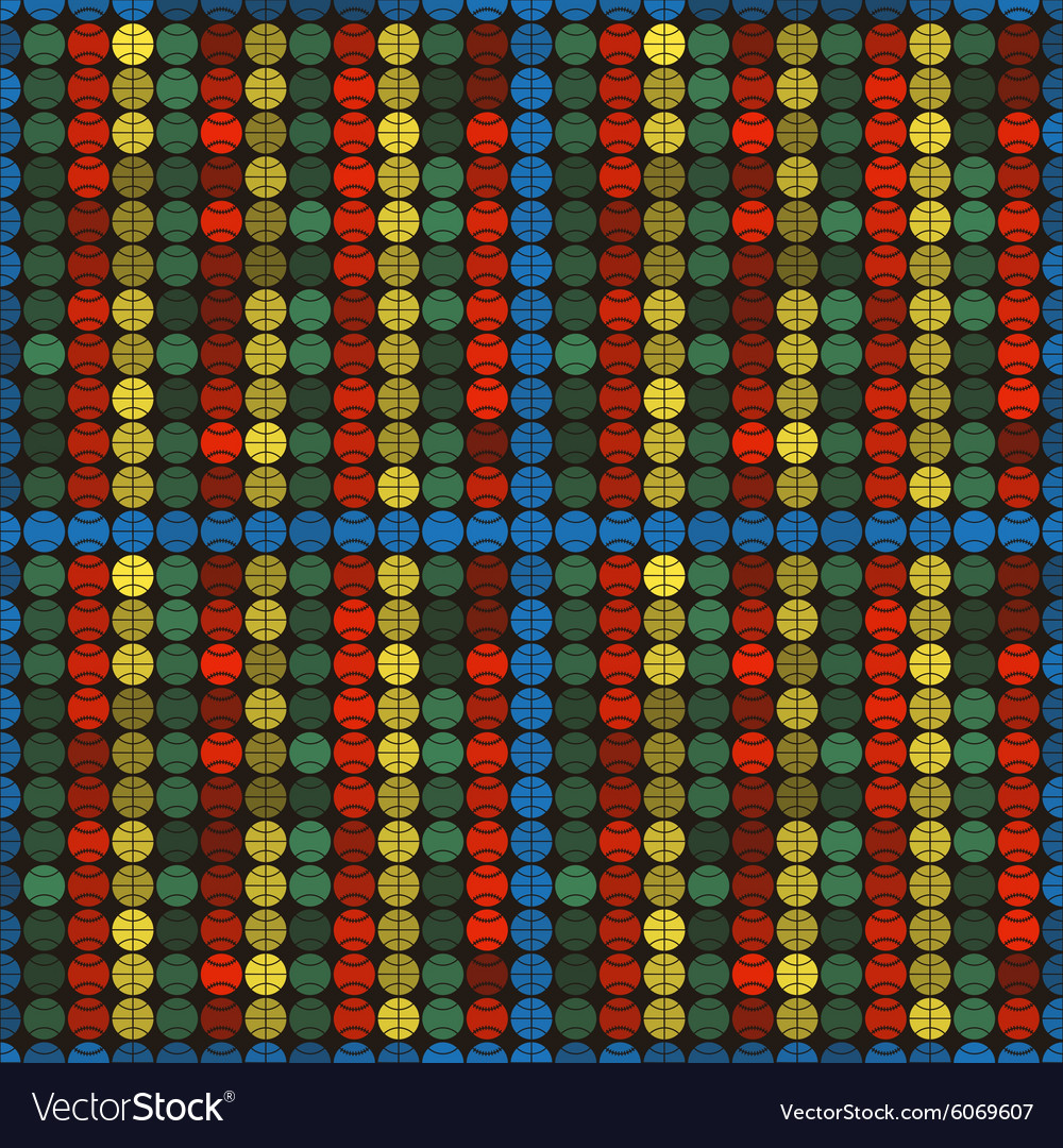 Seamless pattern with sport balls