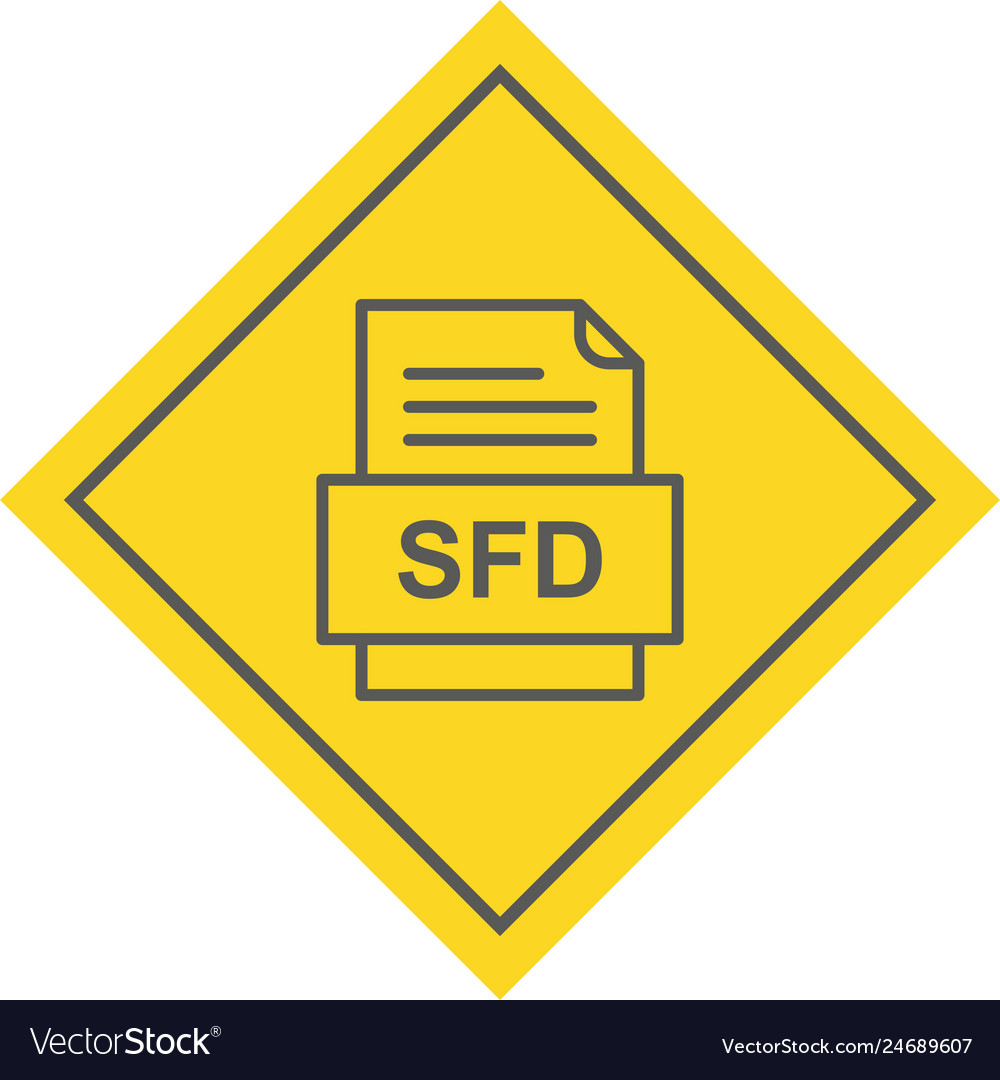 Sfd file document icon