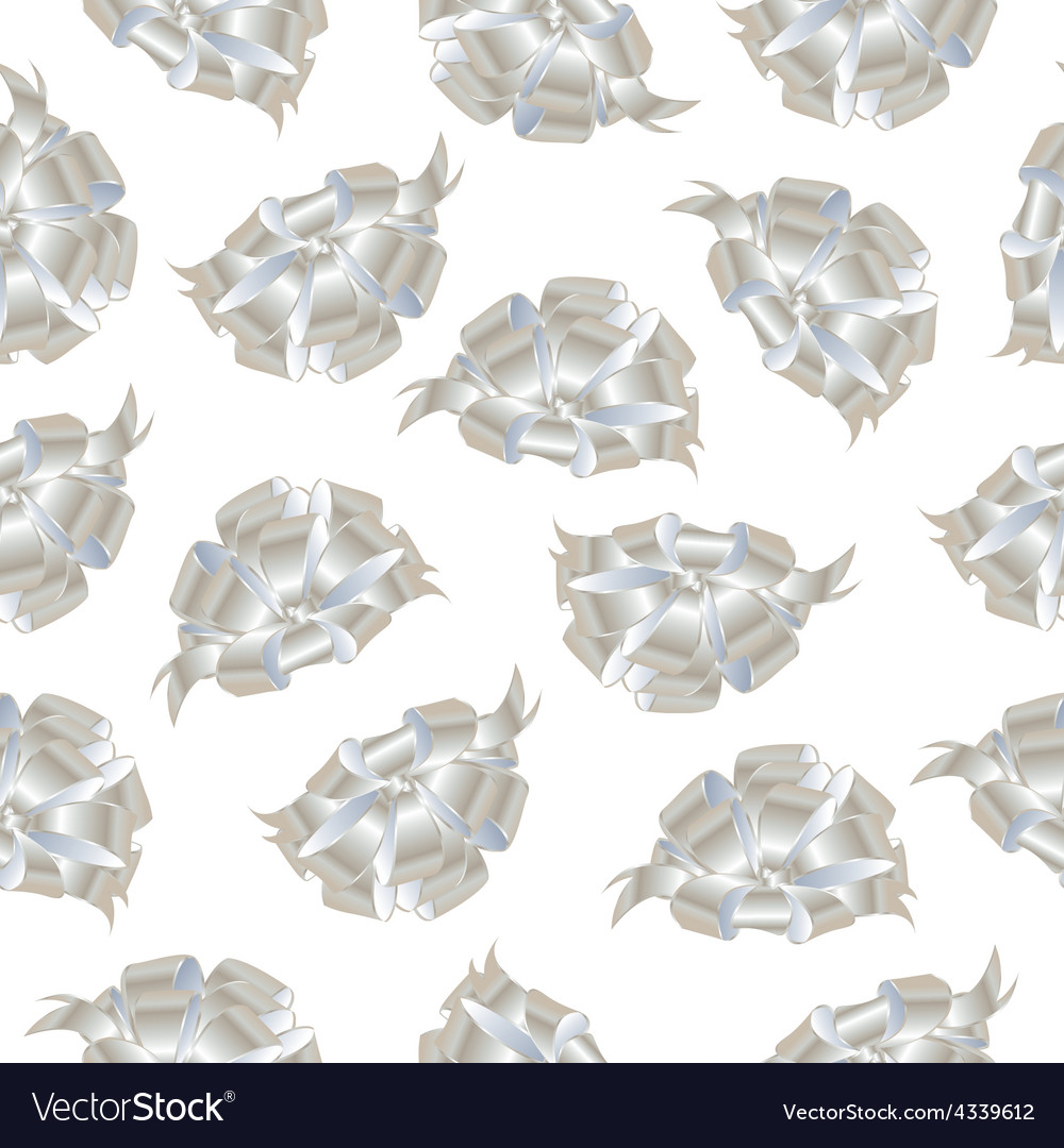 Bows abstract seamless pattern