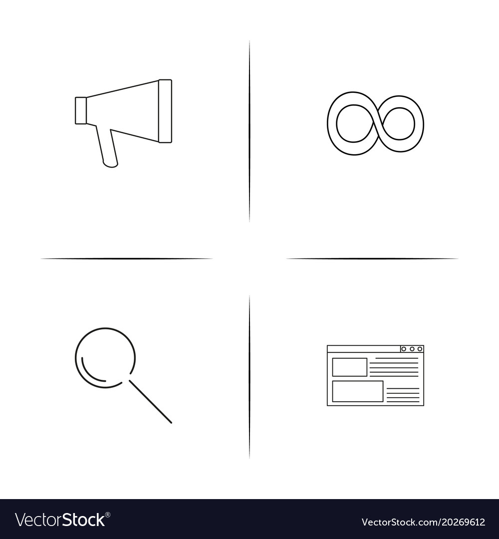 Interface linear simple icon setoutline icons