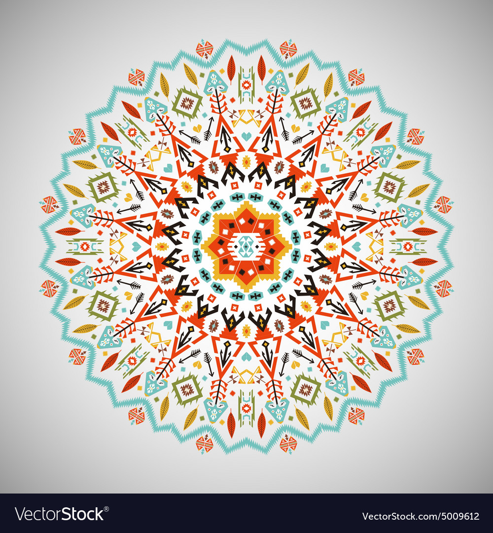 Intricate Aztec Geometric Pattern