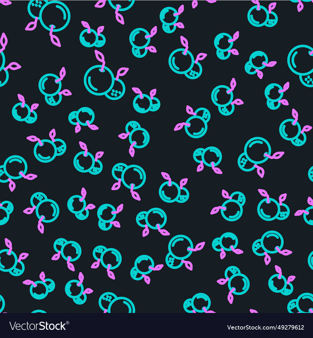 Line fruit icon isolated seamless pattern Vector Image Line fruit icon isolated seamless pattern
