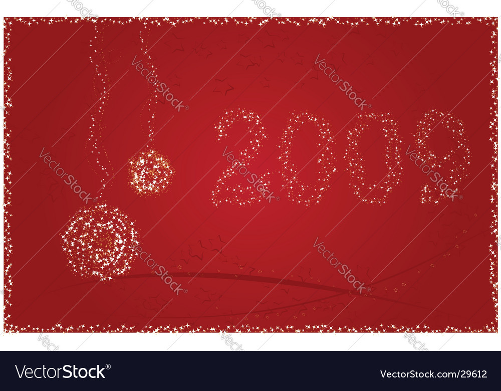 New year 2009 card