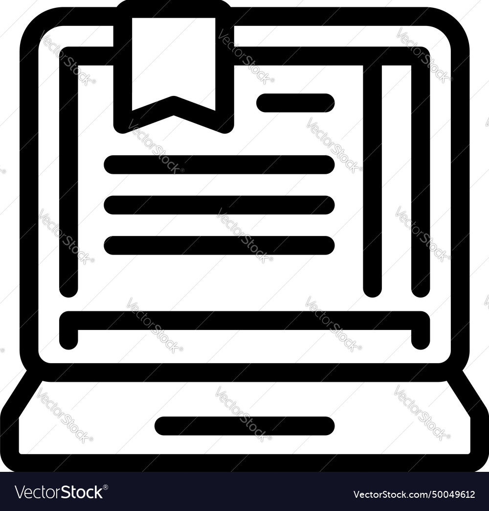 Online spanish lesson icon outline learn Vector Image