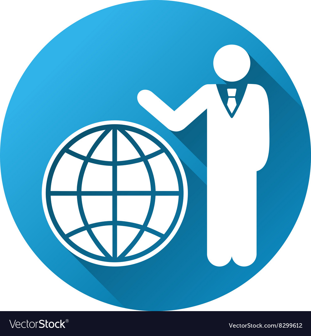 Planetary manager gradient round icon