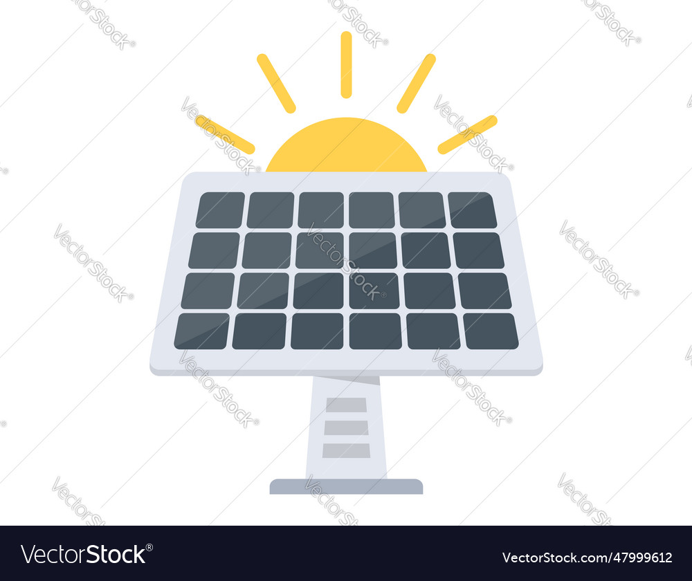 Solar panel Royalty Free Vector Image - VectorStock