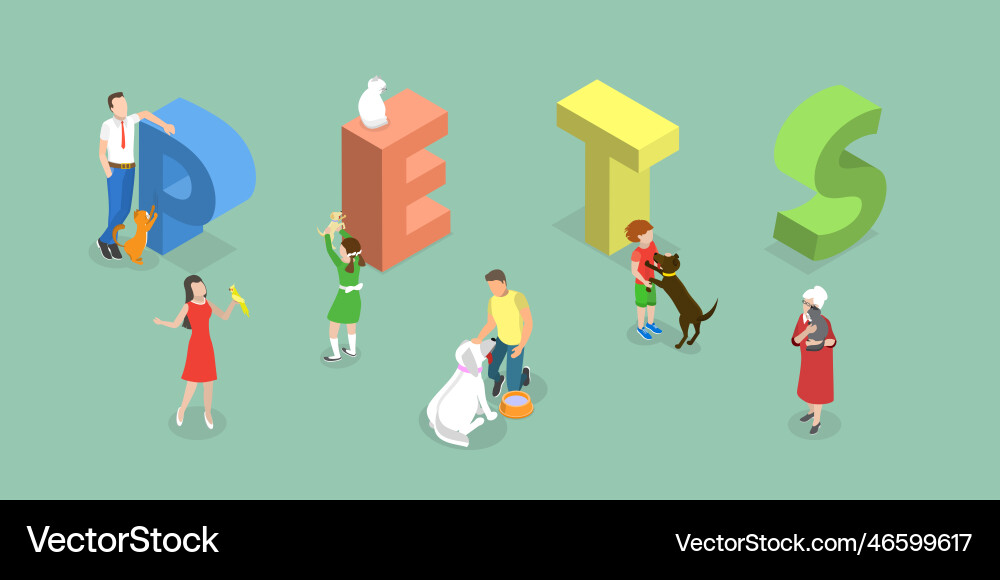 3d isometric flat conceptual Royalty Free Vector Image