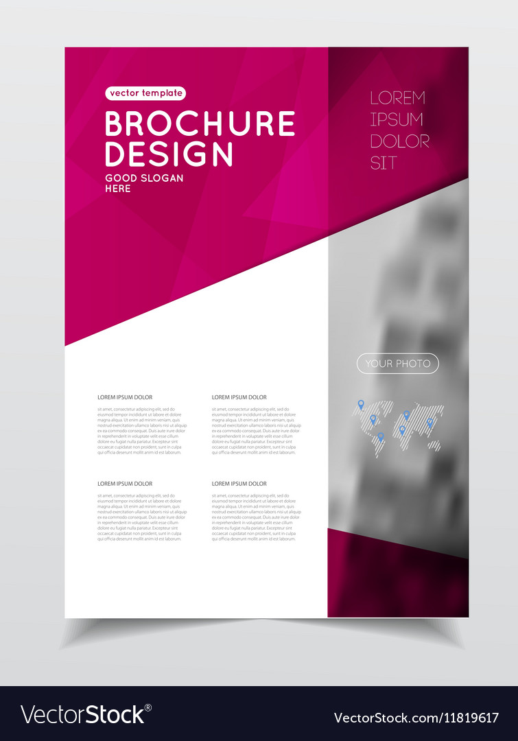 Annual report brochure with text a4 size c