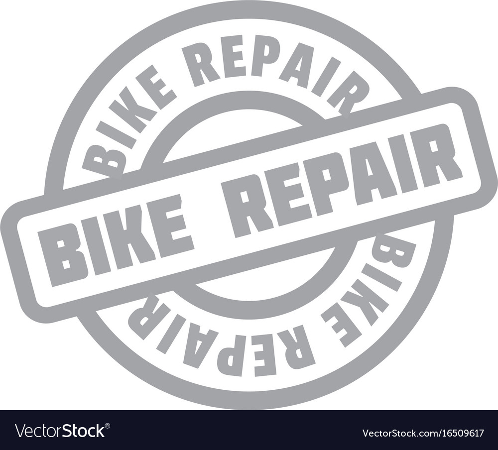 Bike repair rubber stamp