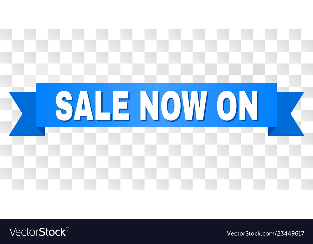 Blue tape with sale now on title