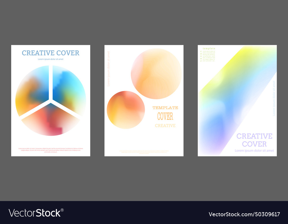 Cover is with a gradient colorful template vector image Cover is with a gradient colorful template