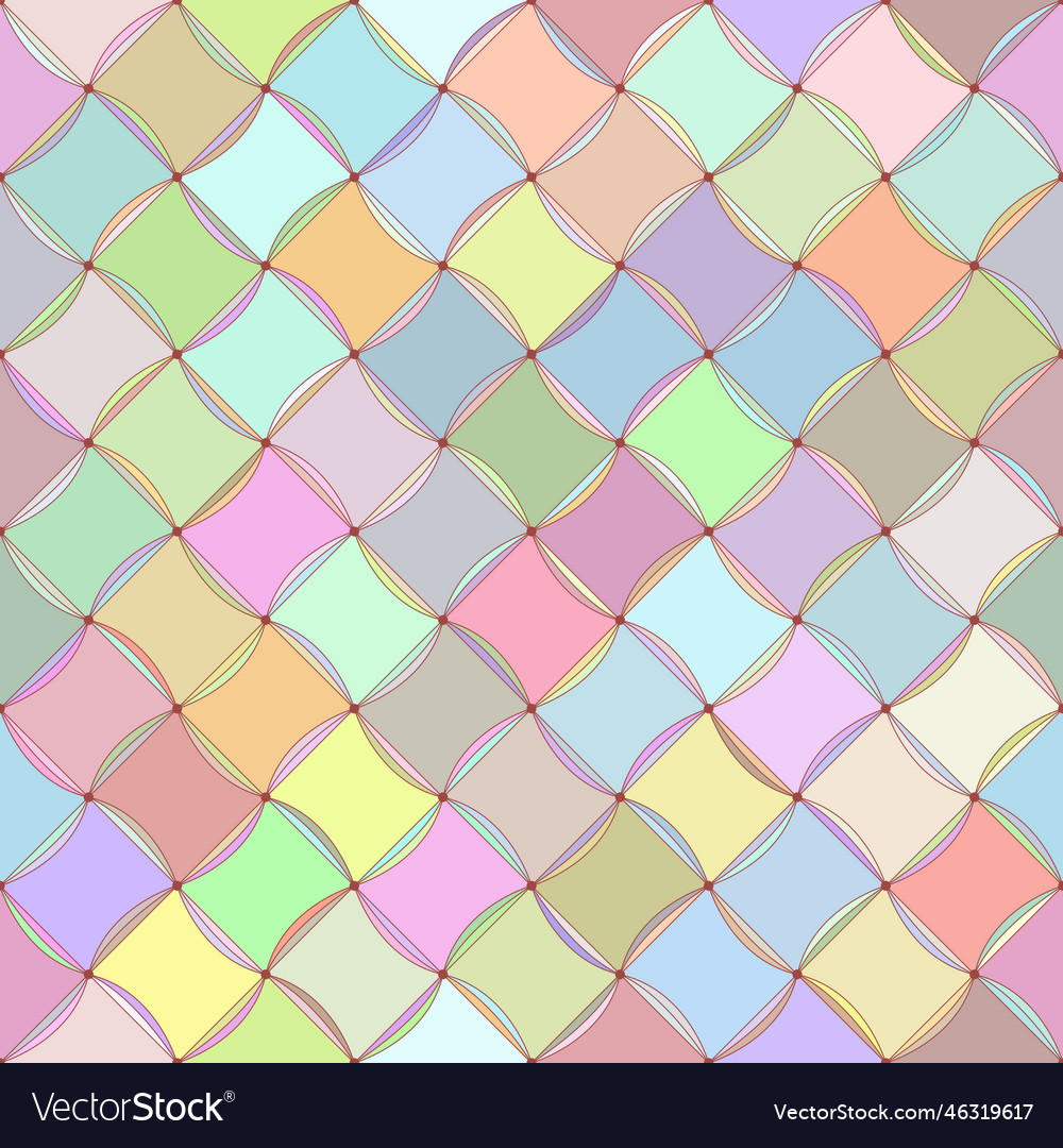 Diagonal Wavy Tile Pattern