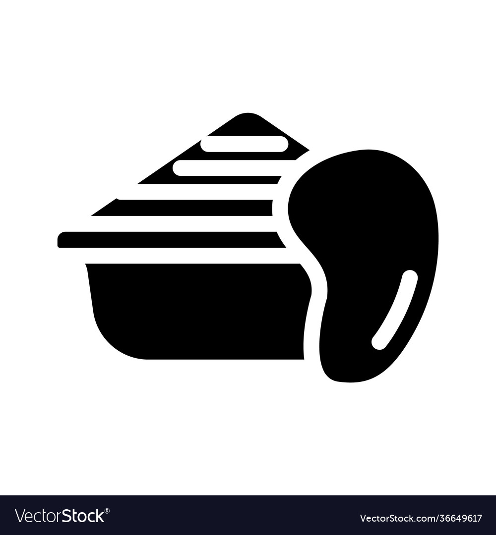 Dried mango powder glyph icon