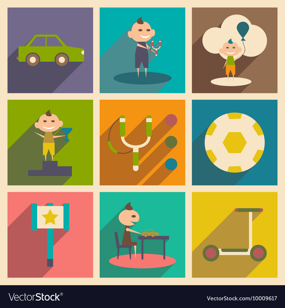 Flat with shadow concept and mobile application