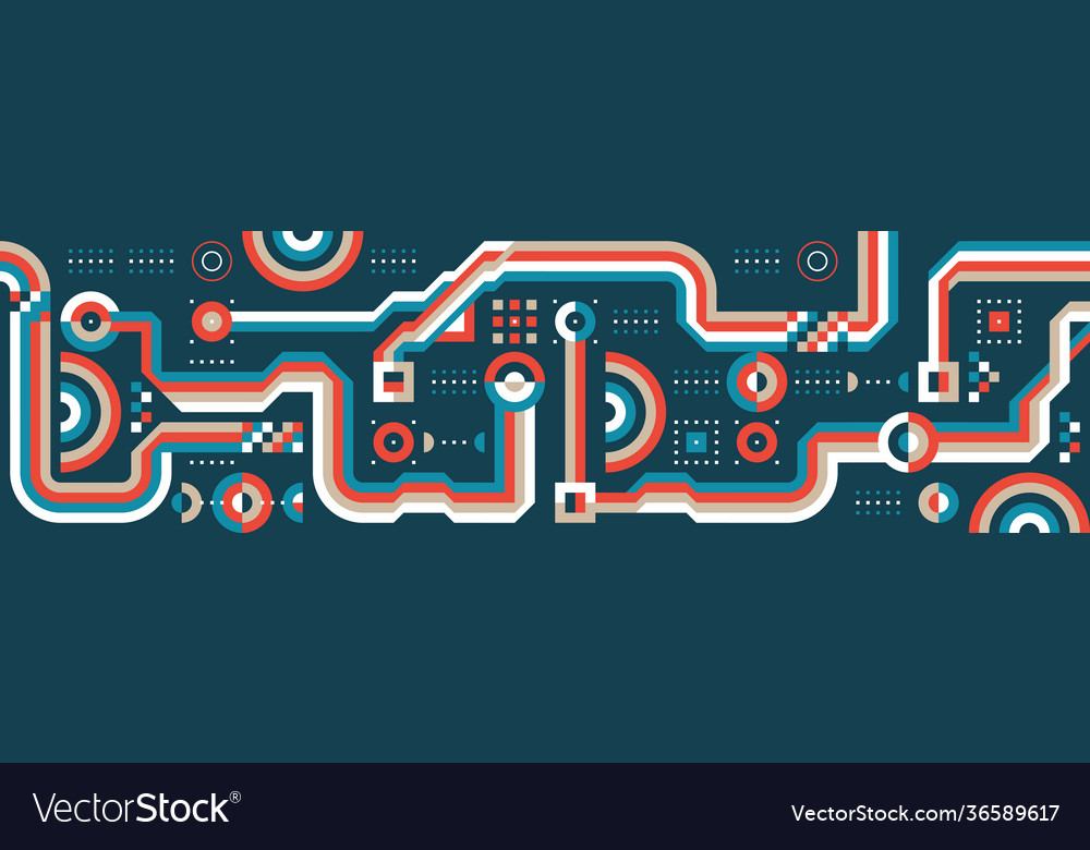 Geometric Abstract Network Pattern