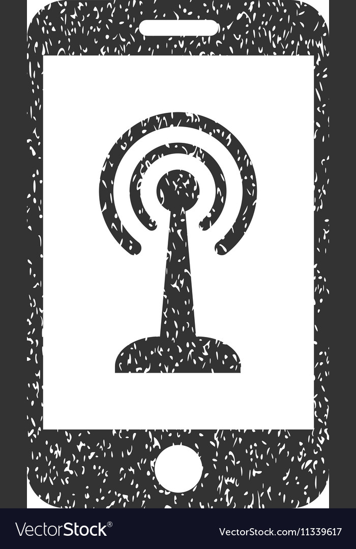 Funksteuerung Smartphone körnige Textur Icon