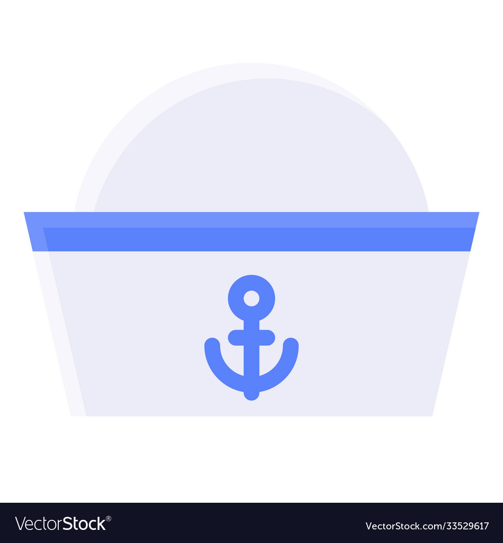 Sailor cap icon summer vacation related