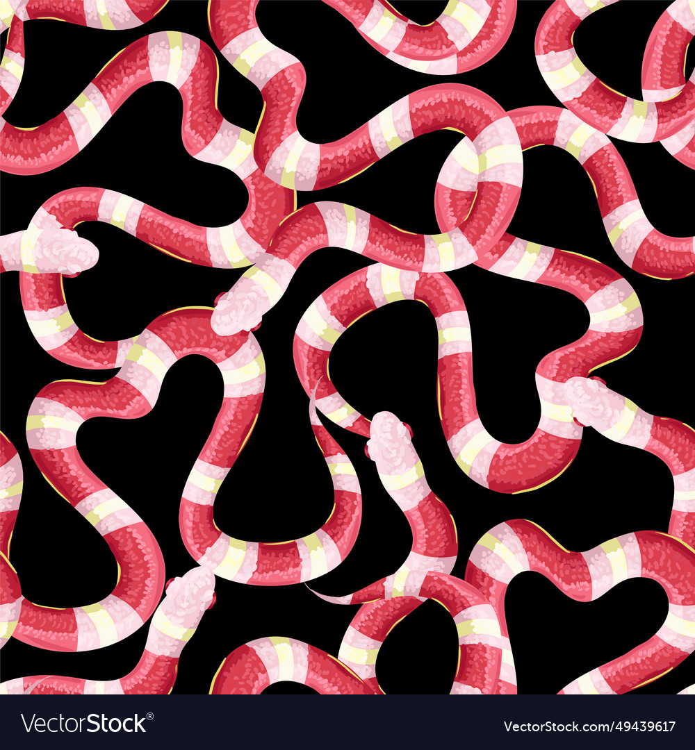 Seamless pattern with snakes Vector Image Seamless pattern with snakes