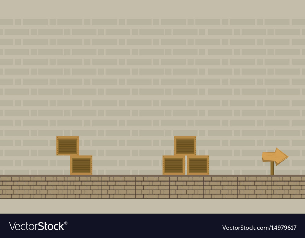 Style game background with box collection