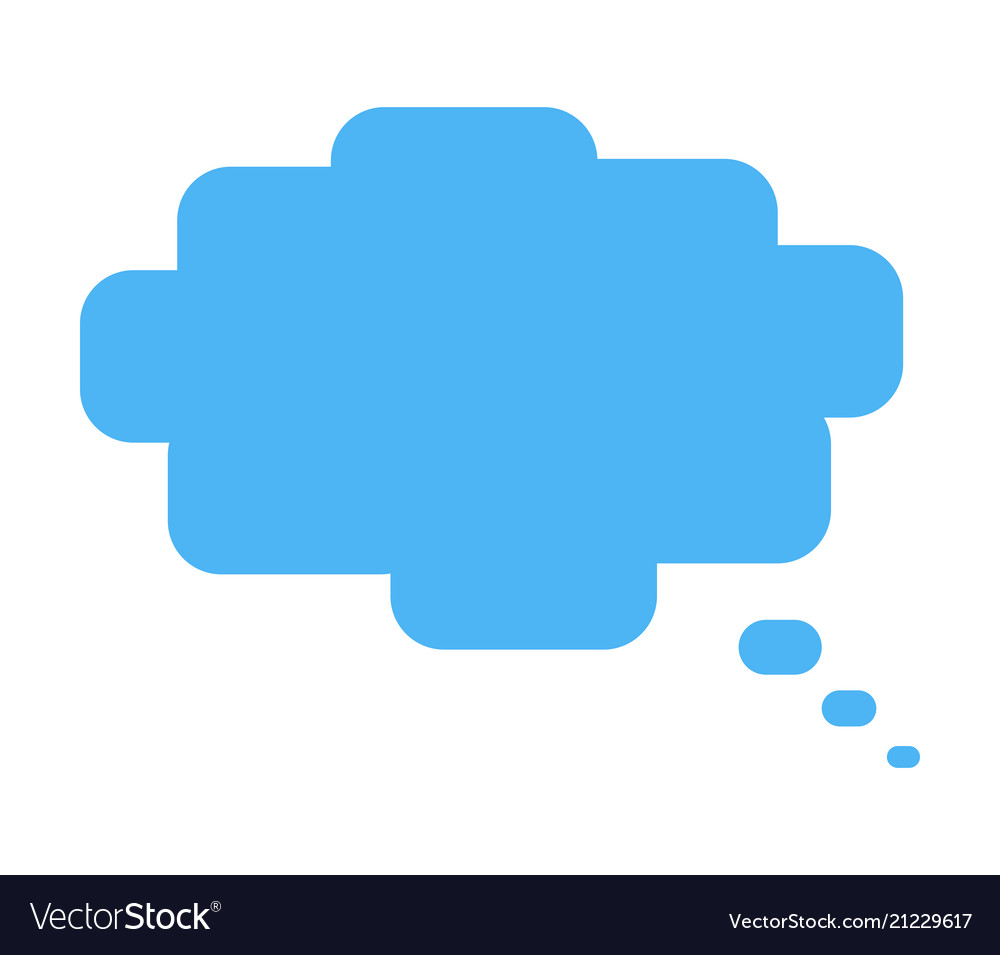 Thinking cloud icon Royalty Free Vector Image - VectorStock