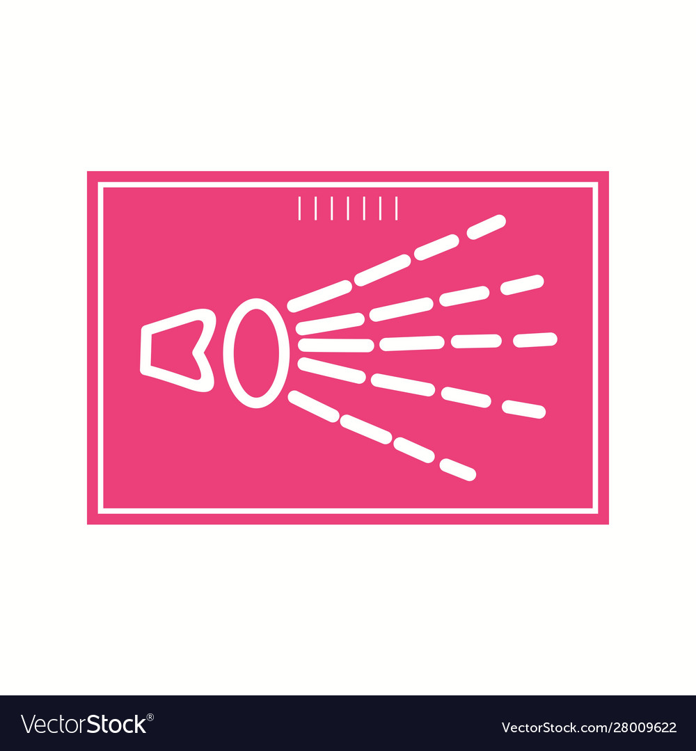 Beautiful hand x ray glyph icon