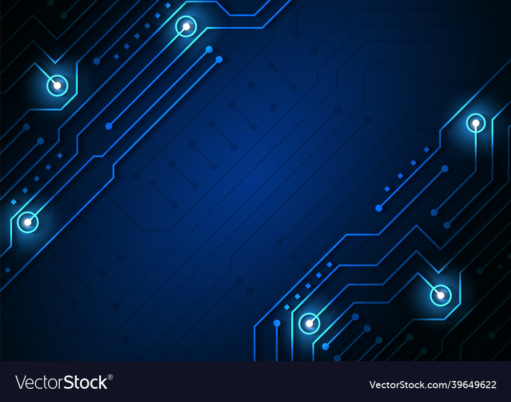 Circuit technology background with hi-tech digital vector image Circuit technology background with hi-tech digital
