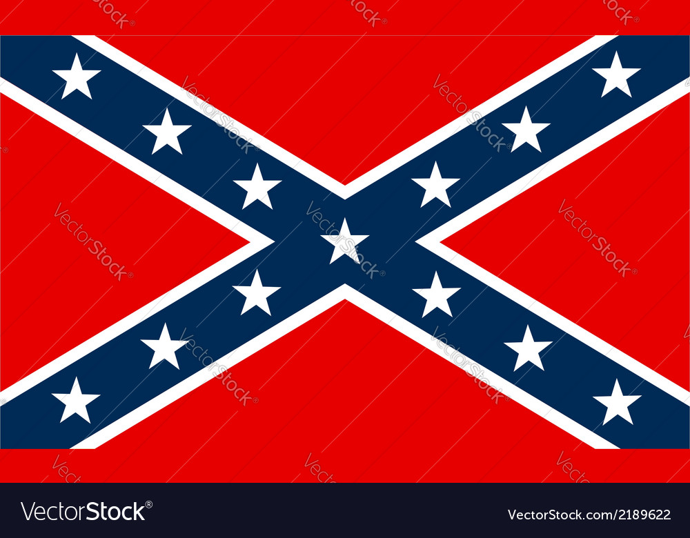 Download Confederate flag Royalty Free Vector Image - VectorStock