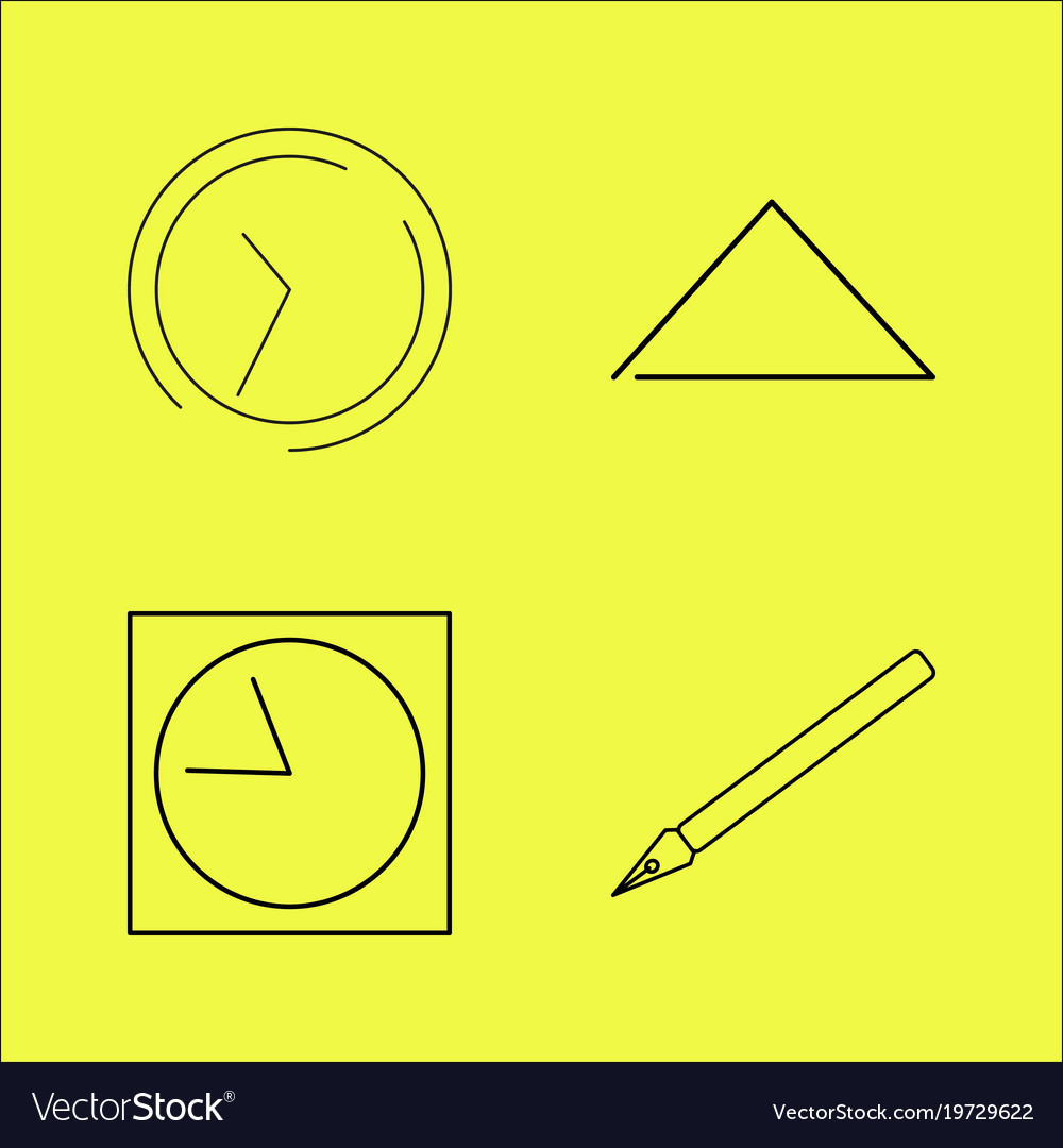 Essential linear icon set